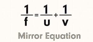 The mirror equation and magnification